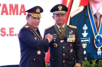Empat Petinggi TNI Terima Bintang Bhayangkara Utama 